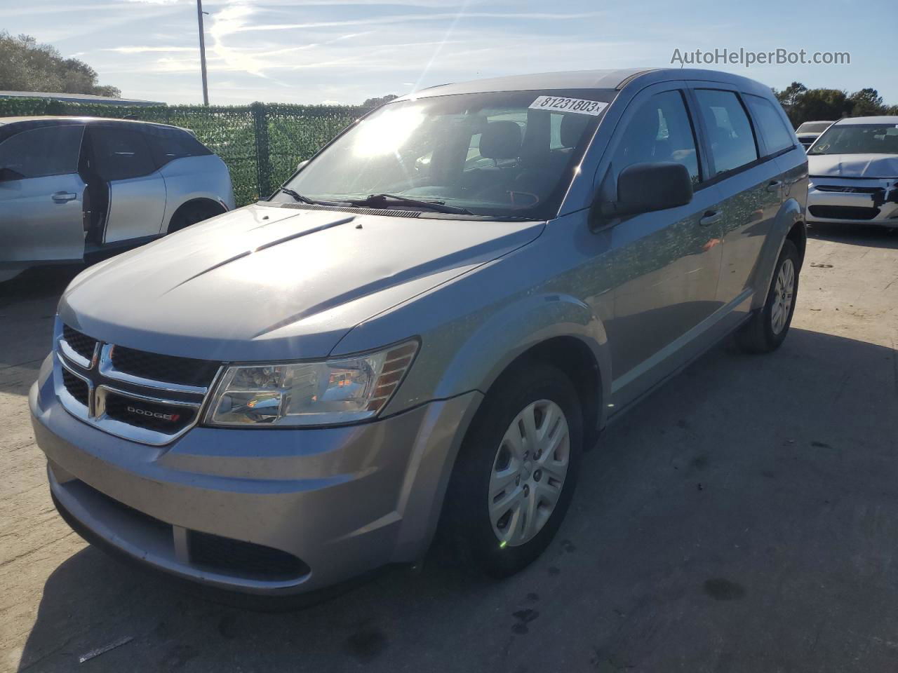 2015 Dodge Journey Se Silver vin: 3C4PDCAB4FT720580