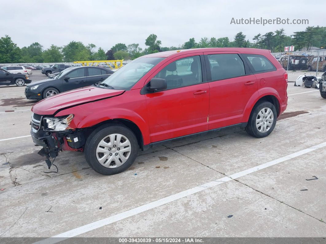 2015 Dodge Journey American Value Pkg Red vin: 3C4PDCAB4FT736245