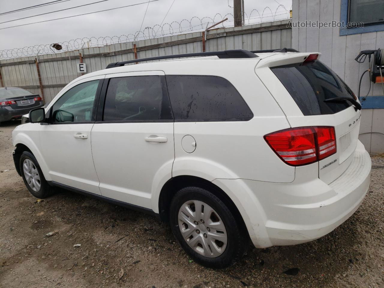 2016 Dodge Journey Se White vin: 3C4PDCAB4GT110843