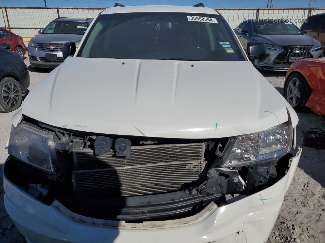 2016 Dodge Journey Se White vin: 3C4PDCAB4GT147326