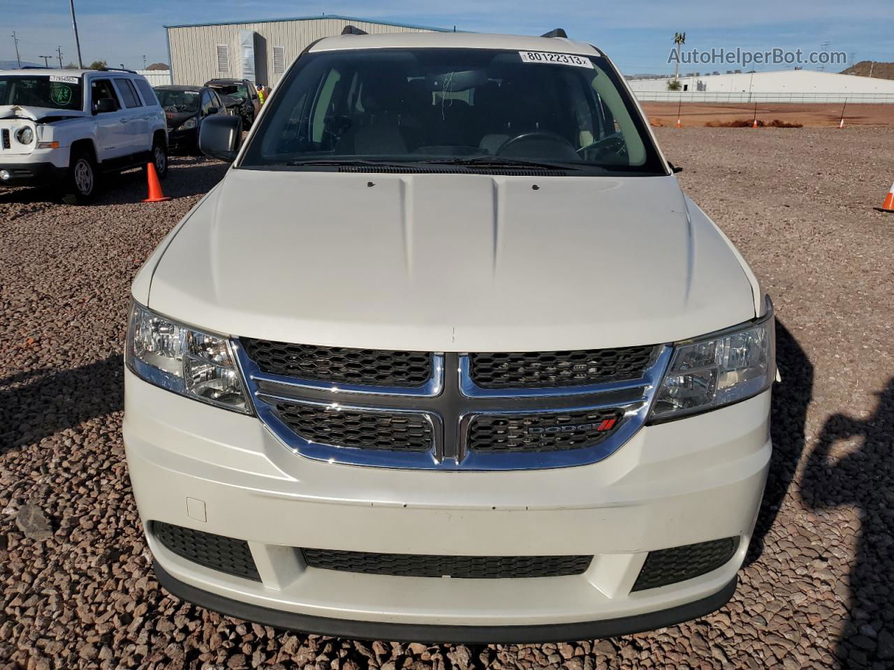 2016 Dodge Journey Se White vin: 3C4PDCAB4GT157791