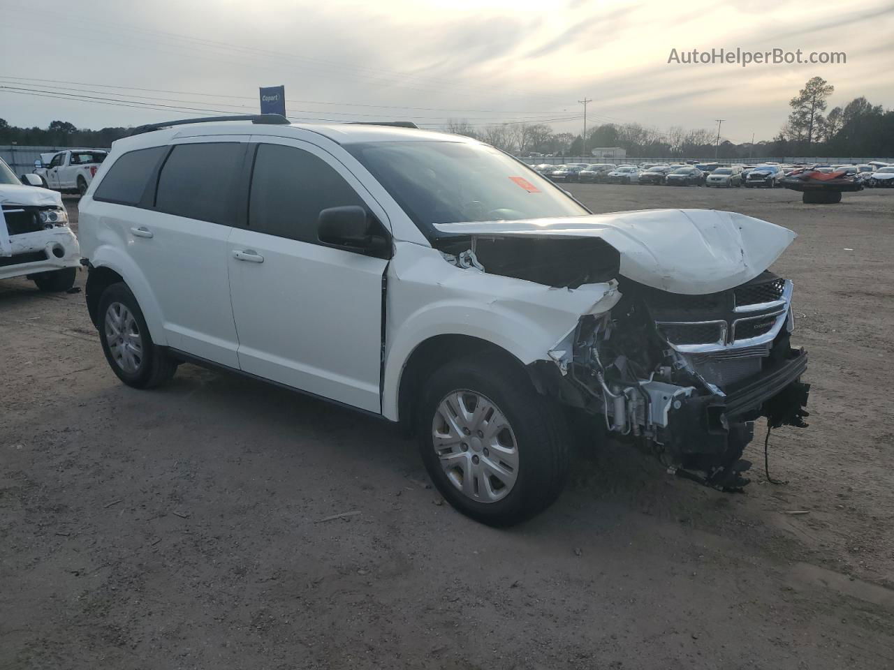 2016 Dodge Journey Se White vin: 3C4PDCAB4GT171898