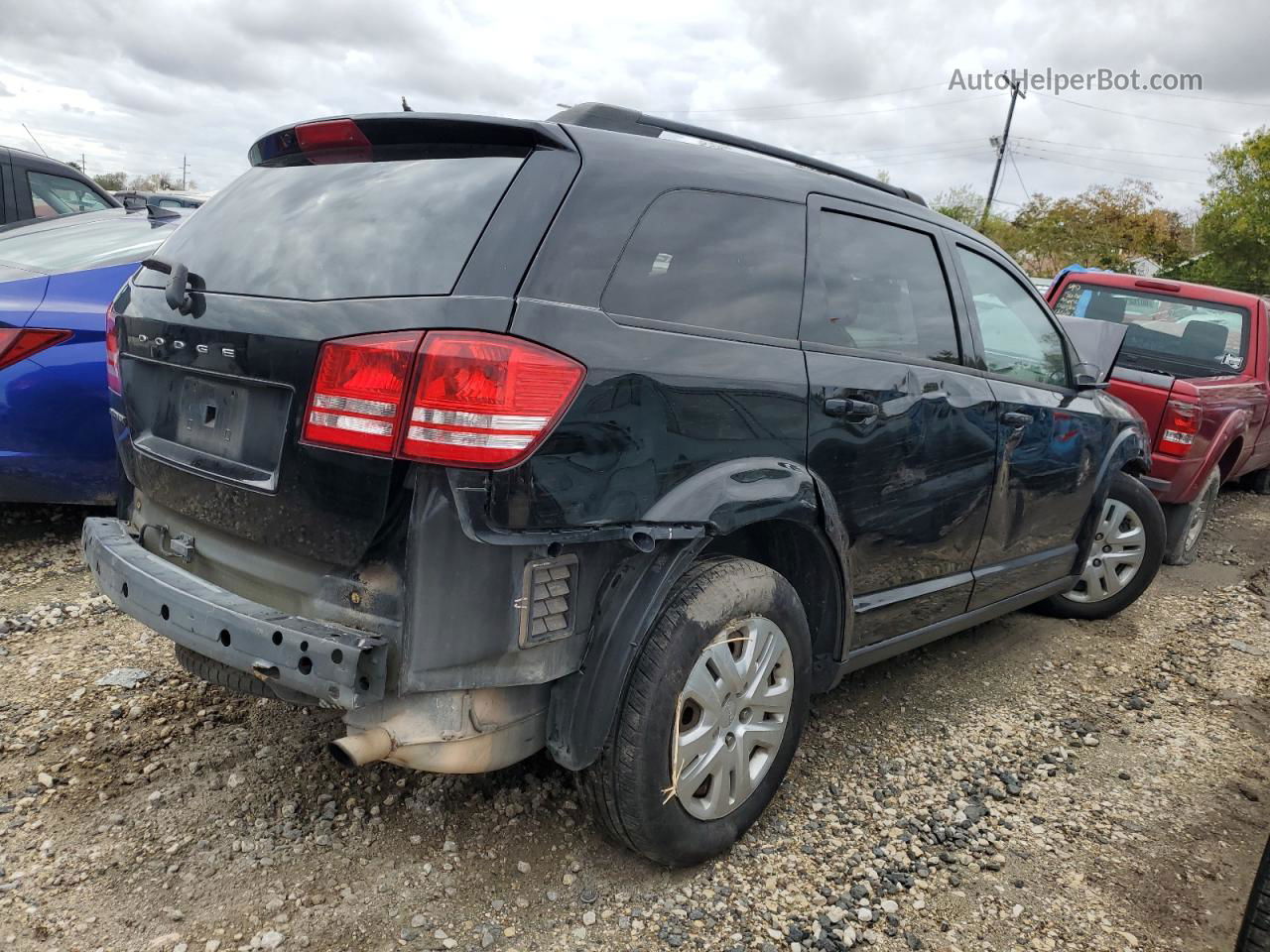 2016 Dodge Journey Se Black vin: 3C4PDCAB4GT233400