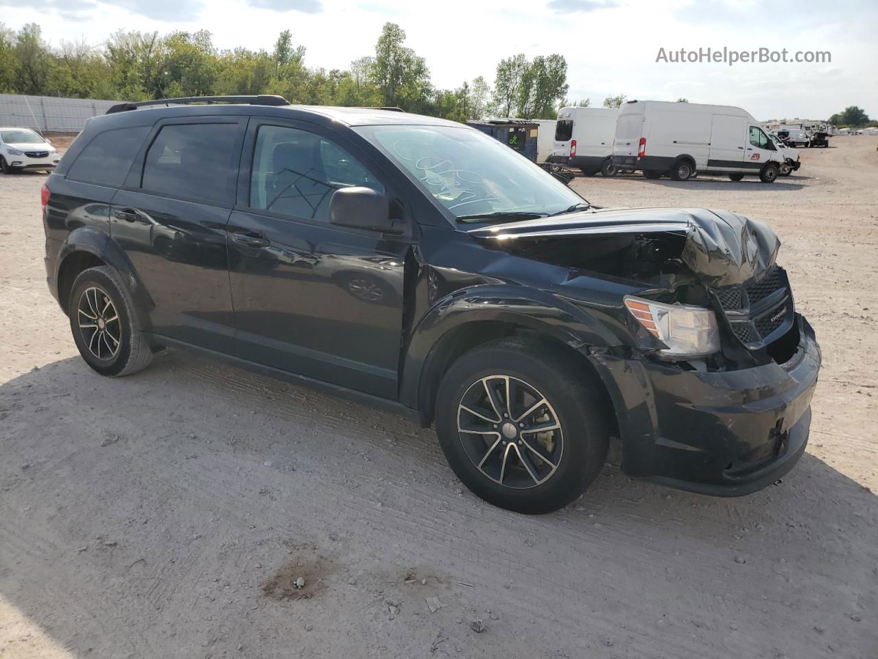 2017 Dodge Journey Se Black vin: 3C4PDCAB4HT570022