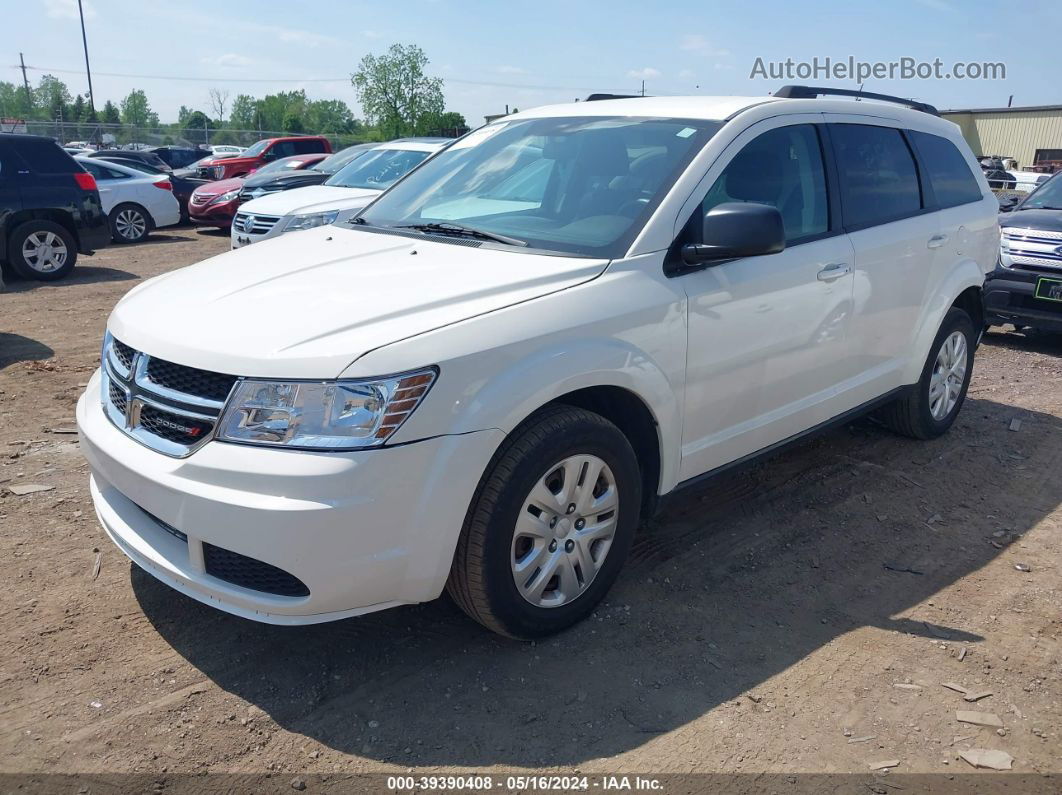 2017 Dodge Journey Se White vin: 3C4PDCAB4HT707976