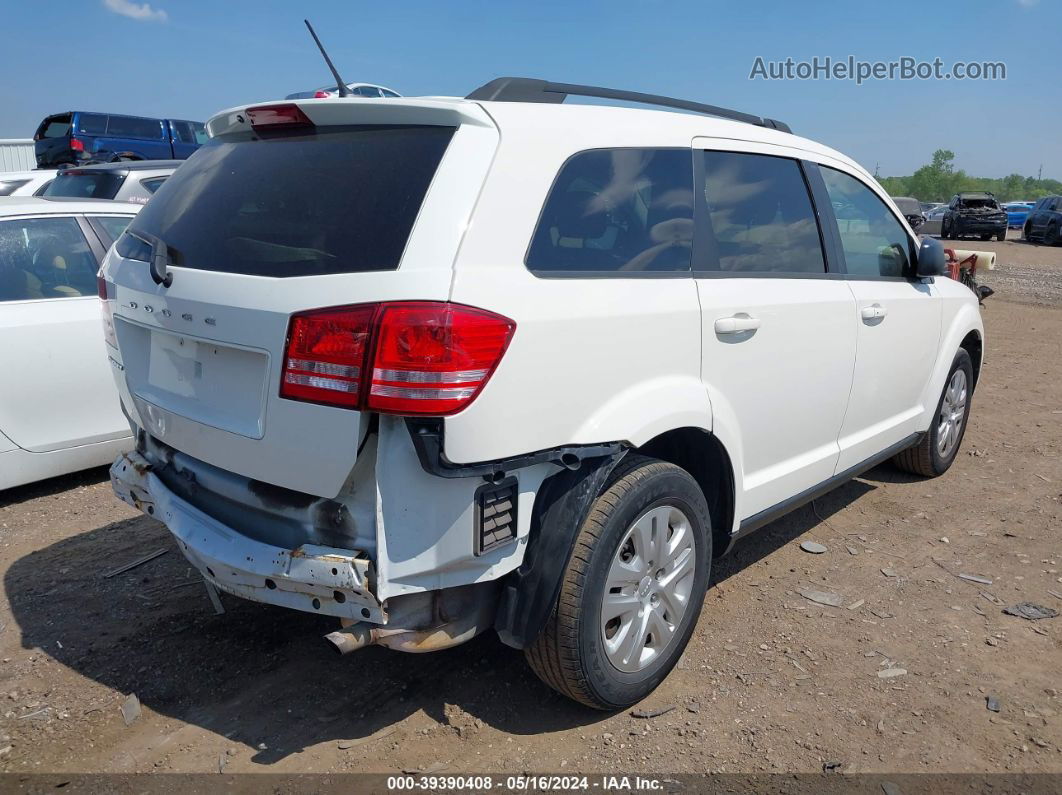 2017 Dodge Journey Se White vin: 3C4PDCAB4HT707976