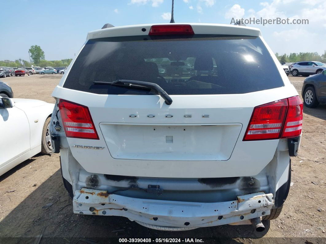 2017 Dodge Journey Se White vin: 3C4PDCAB4HT707976