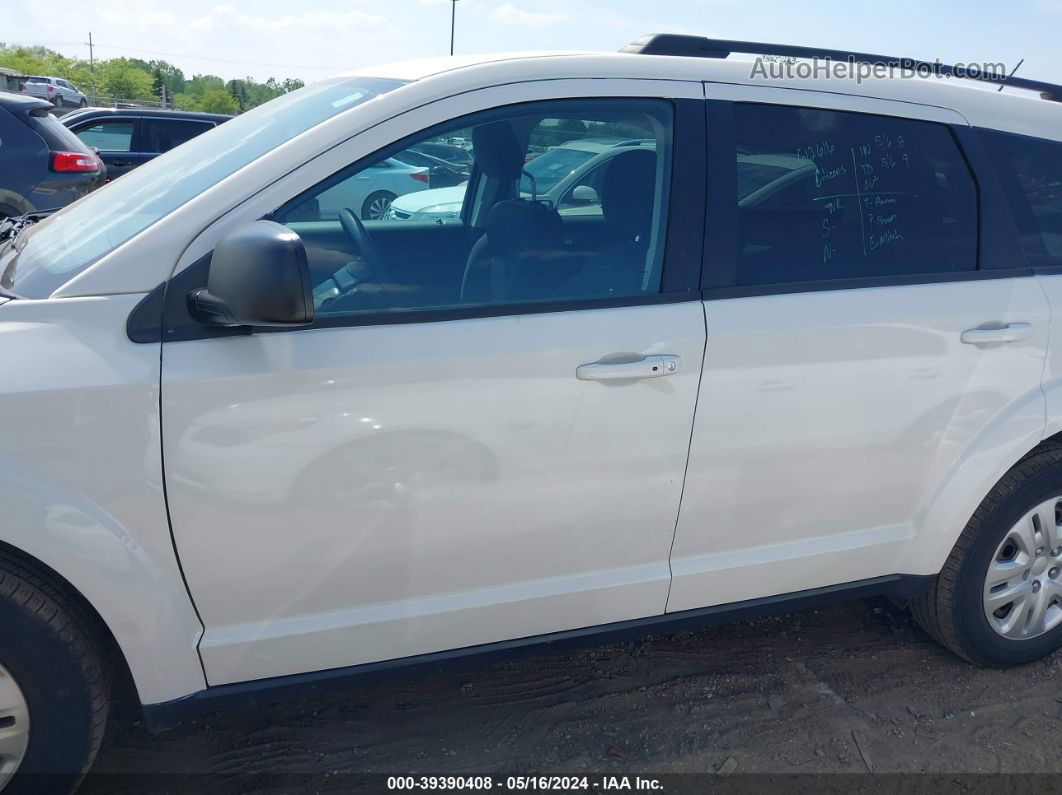 2017 Dodge Journey Se White vin: 3C4PDCAB4HT707976