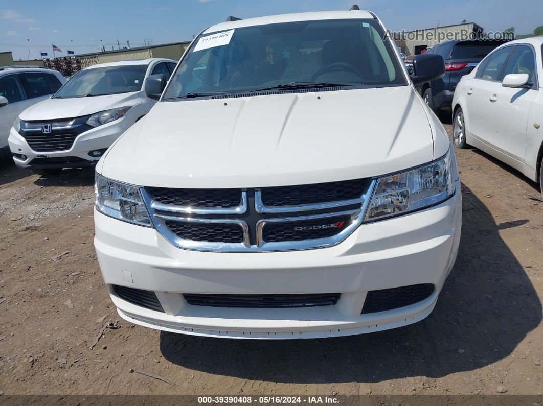 2017 Dodge Journey Se White vin: 3C4PDCAB4HT707976