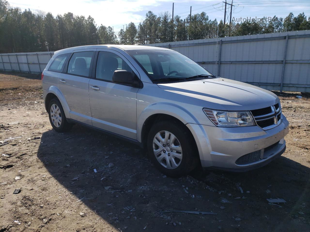 2014 Dodge Journey Se Silver vin: 3C4PDCAB5ET102439