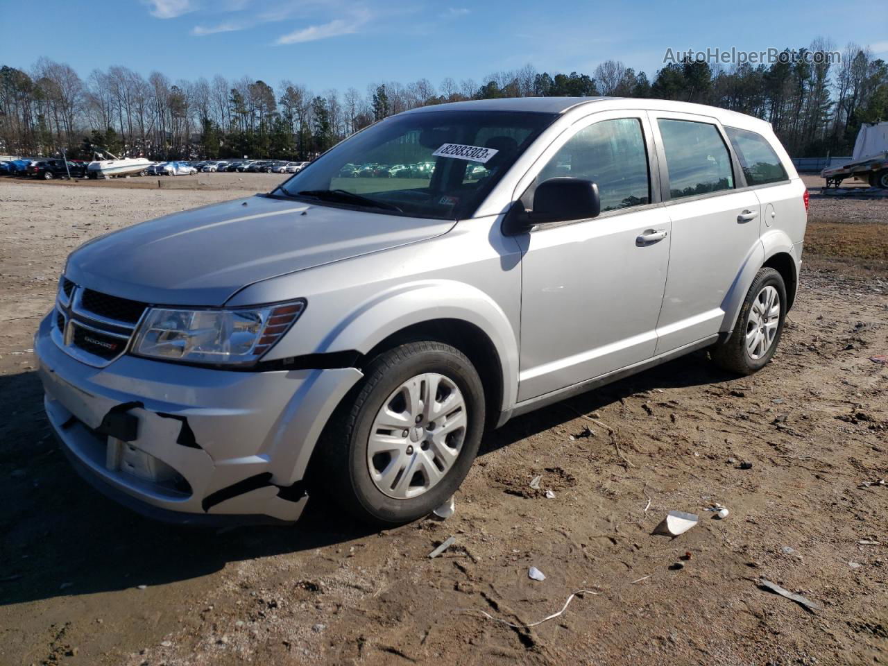 2014 Dodge Journey Se Silver vin: 3C4PDCAB5ET102439