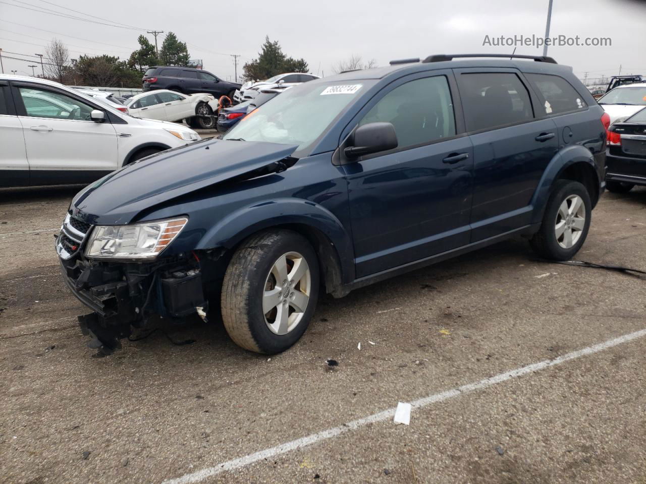 2014 Dodge Journey Se Blue vin: 3C4PDCAB5ET133125