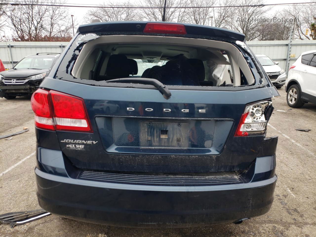 2014 Dodge Journey Se Синий vin: 3C4PDCAB5ET133125