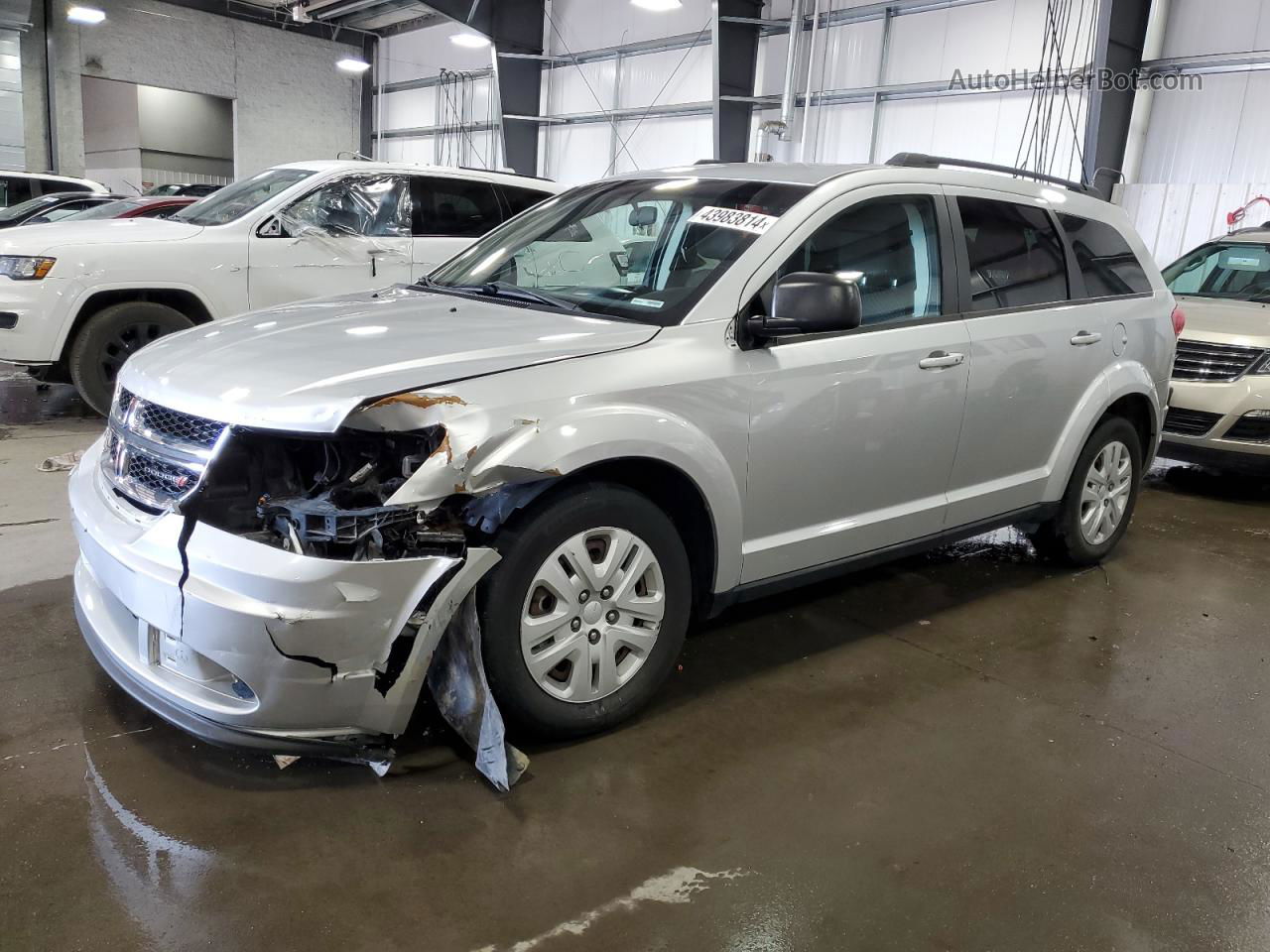 2014 Dodge Journey Se Silver vin: 3C4PDCAB5ET153892