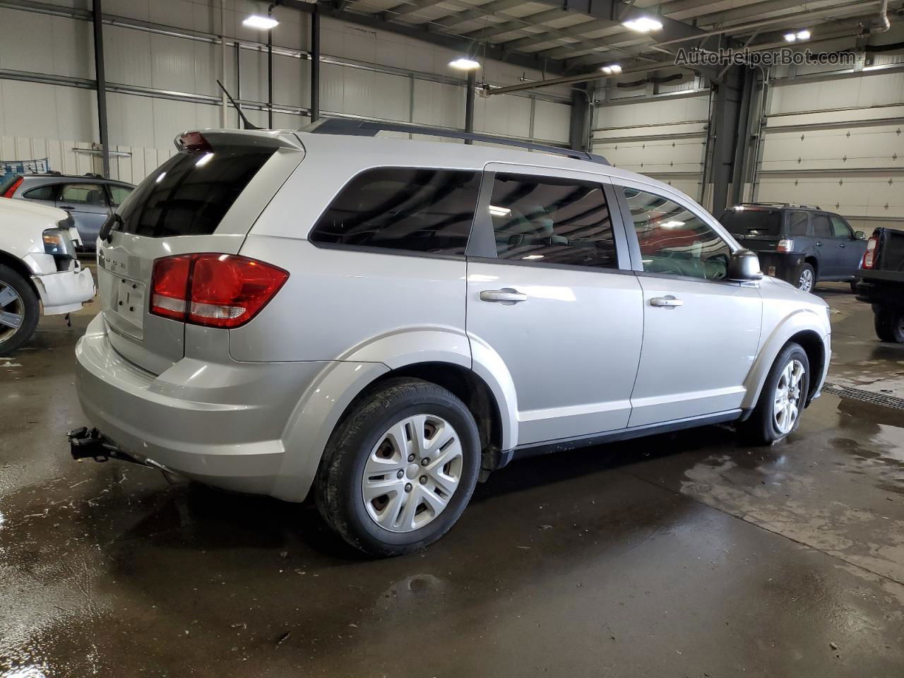 2014 Dodge Journey Se Silver vin: 3C4PDCAB5ET153892