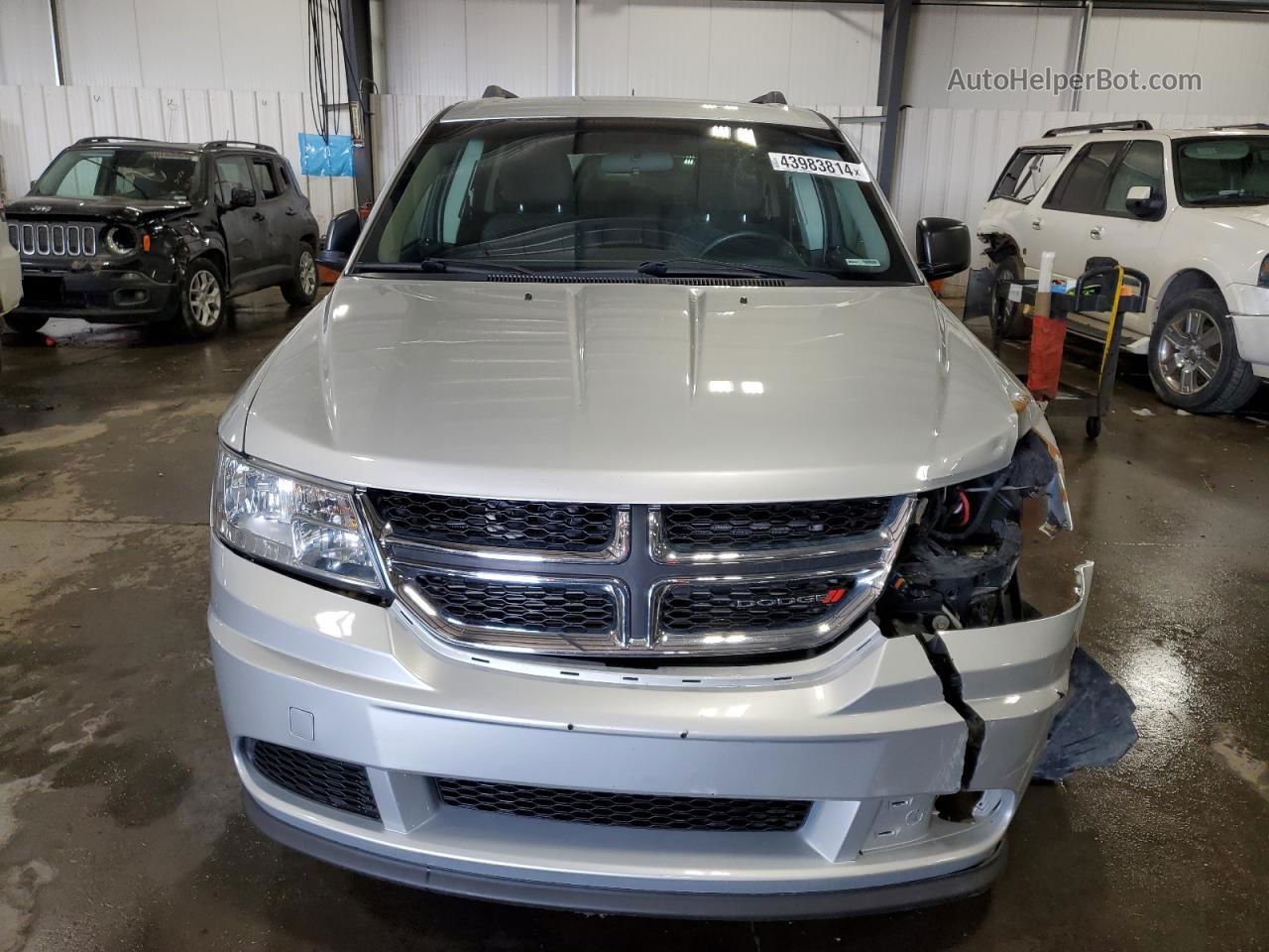 2014 Dodge Journey Se Silver vin: 3C4PDCAB5ET153892