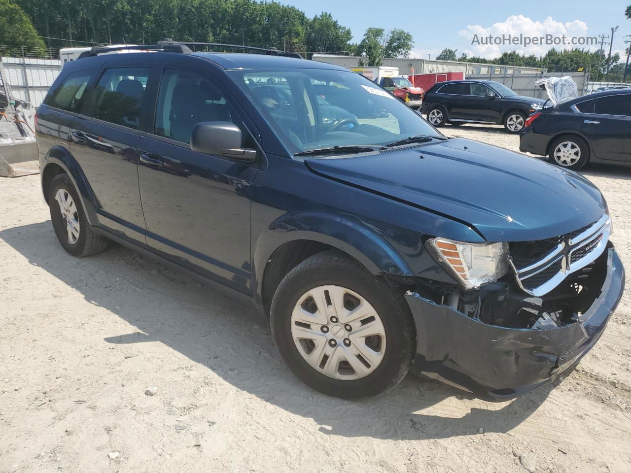 2014 Dodge Journey Se Blue vin: 3C4PDCAB5ET198959