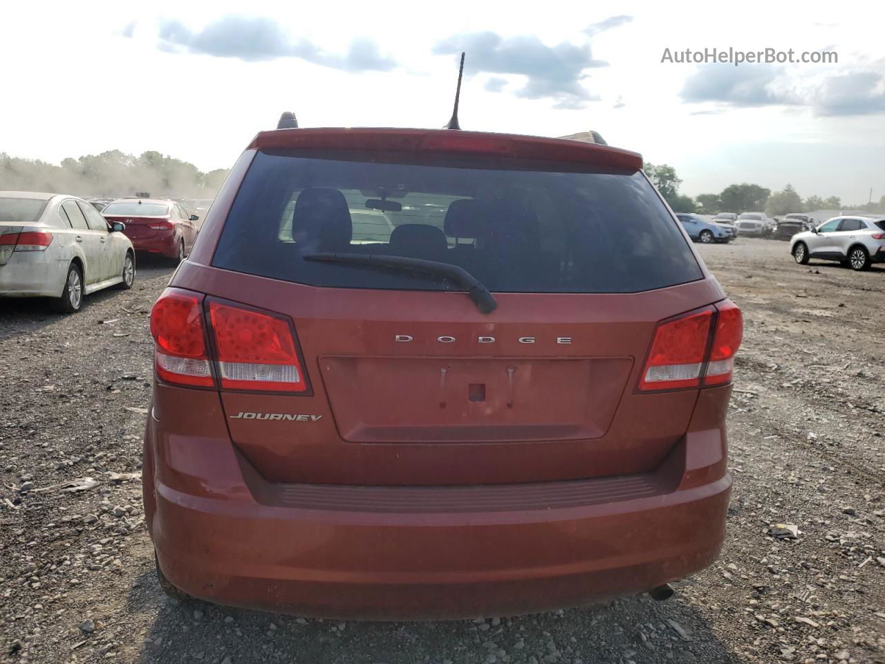 2014 Dodge Journey Se Orange vin: 3C4PDCAB5ET227974