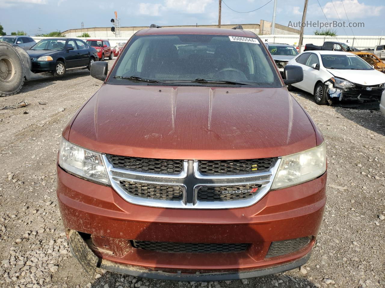 2014 Dodge Journey Se Orange vin: 3C4PDCAB5ET227974