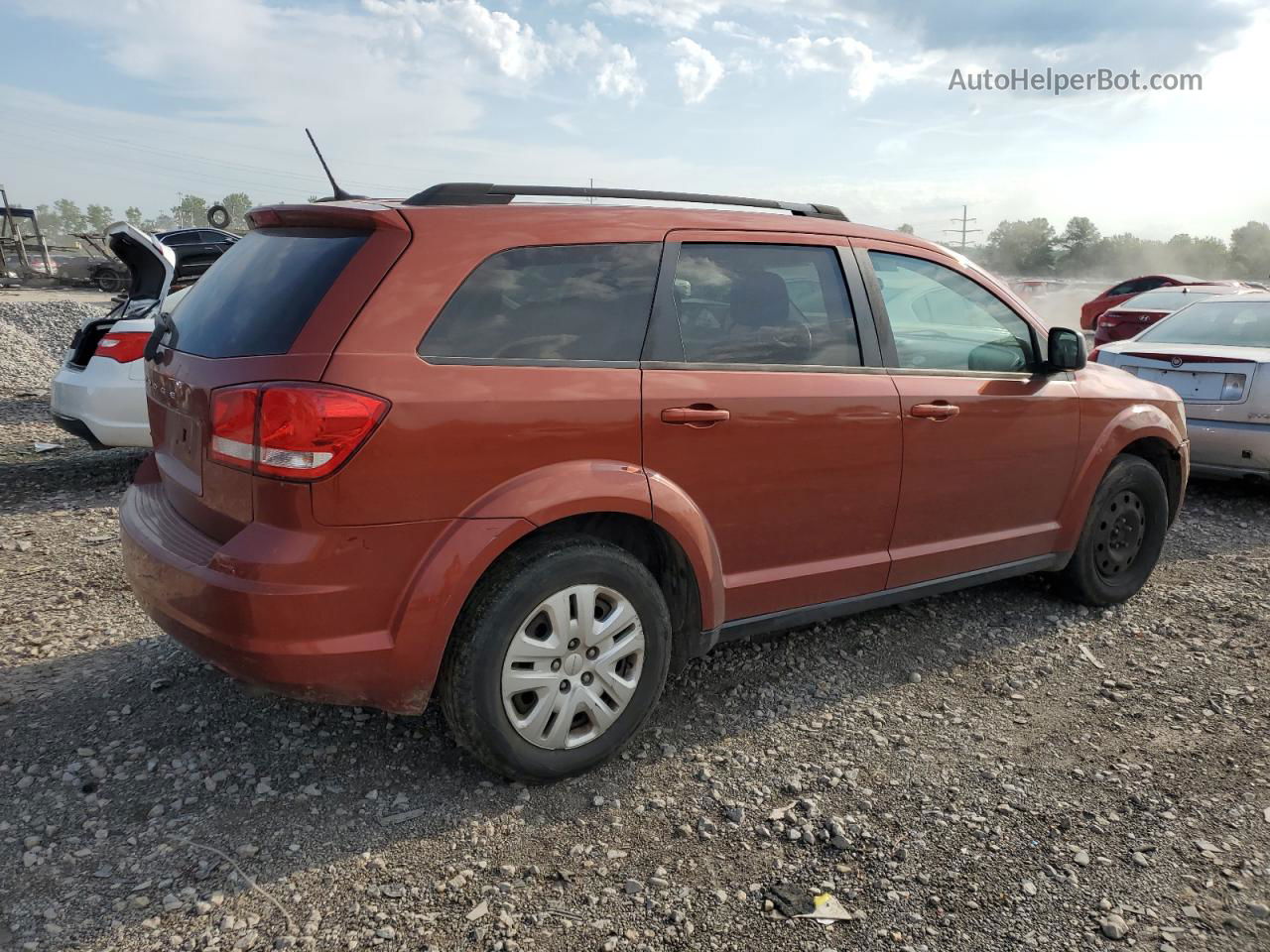 2014 Dodge Journey Se Orange vin: 3C4PDCAB5ET227974