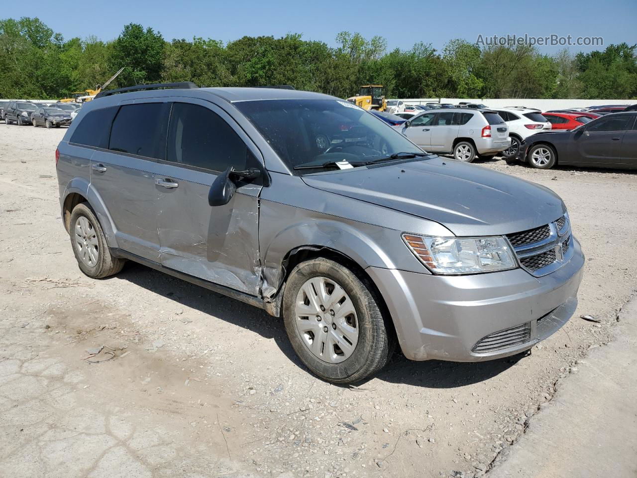 2016 Dodge Journey Se Silver vin: 3C4PDCAB5GT103304