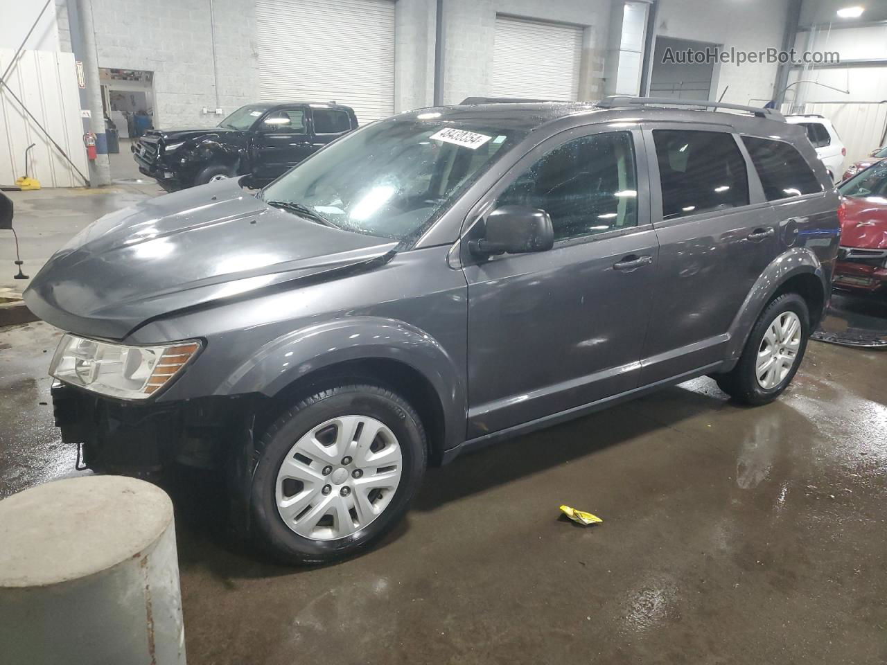 2016 Dodge Journey Se Gray vin: 3C4PDCAB5GT128137