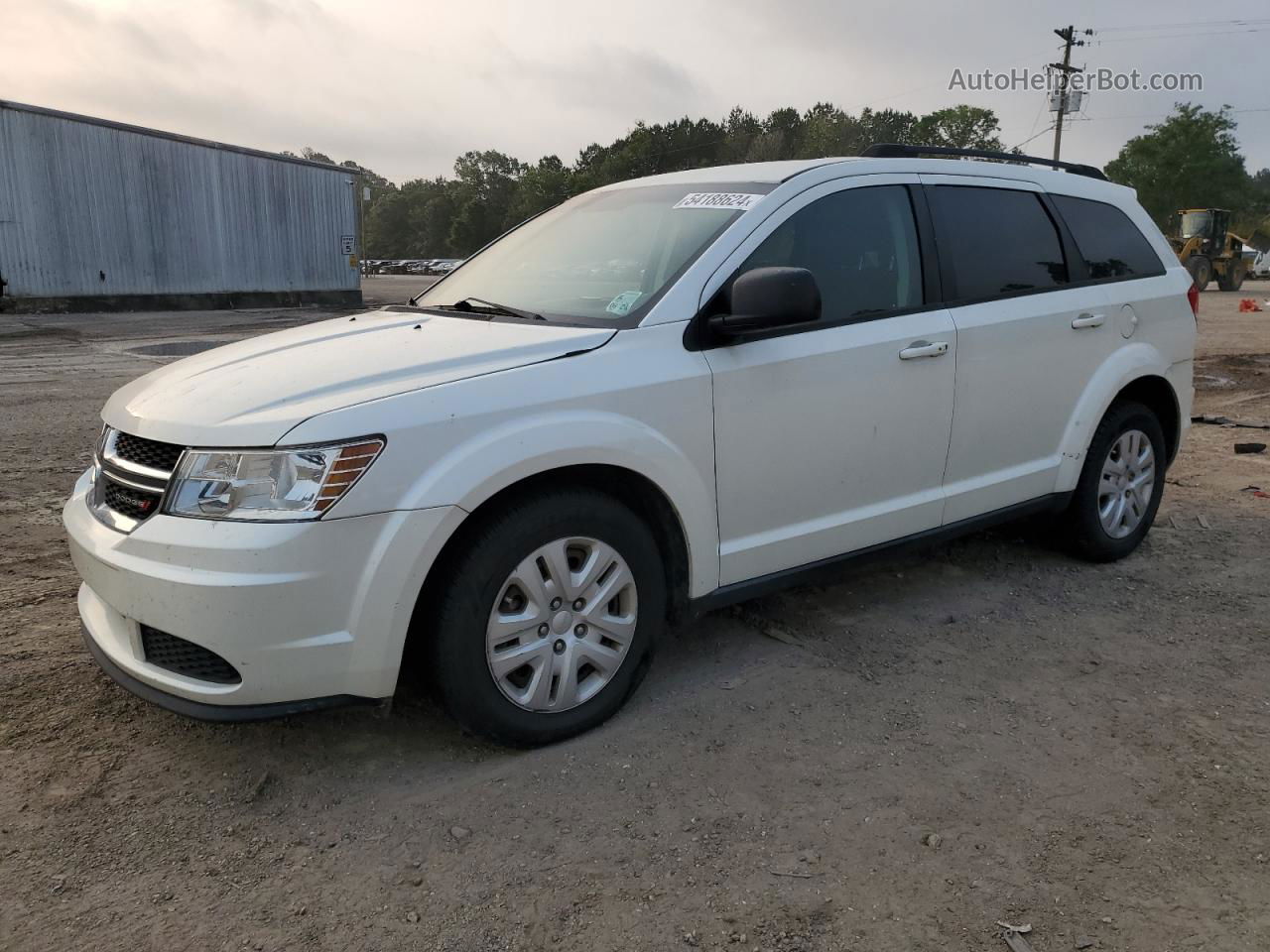 2016 Dodge Journey Se White vin: 3C4PDCAB5GT138375