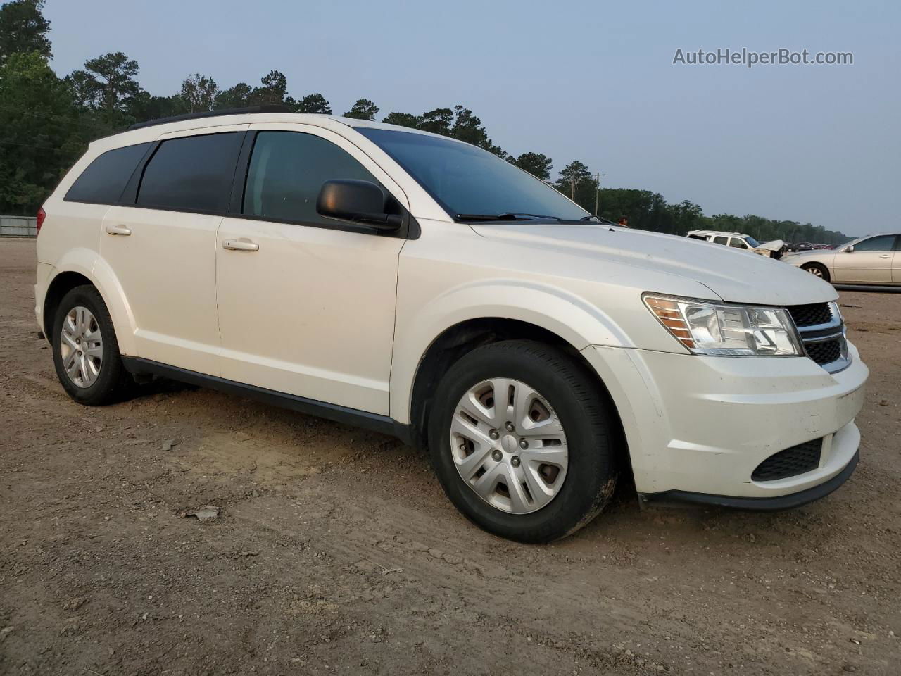 2016 Dodge Journey Se White vin: 3C4PDCAB5GT138375