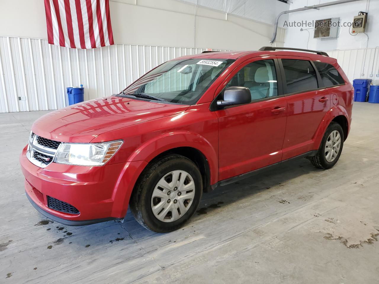 2016 Dodge Journey Se Красный vin: 3C4PDCAB5GT162451