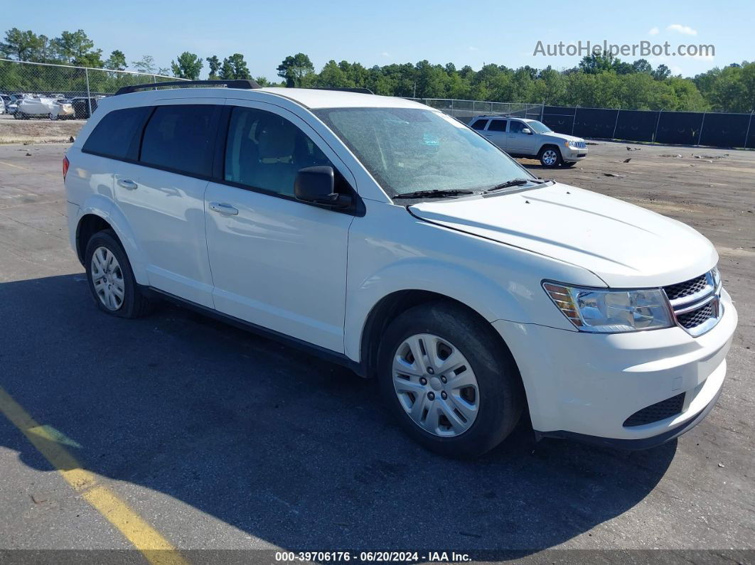 2016 Dodge Journey Se White vin: 3C4PDCAB5GT215522