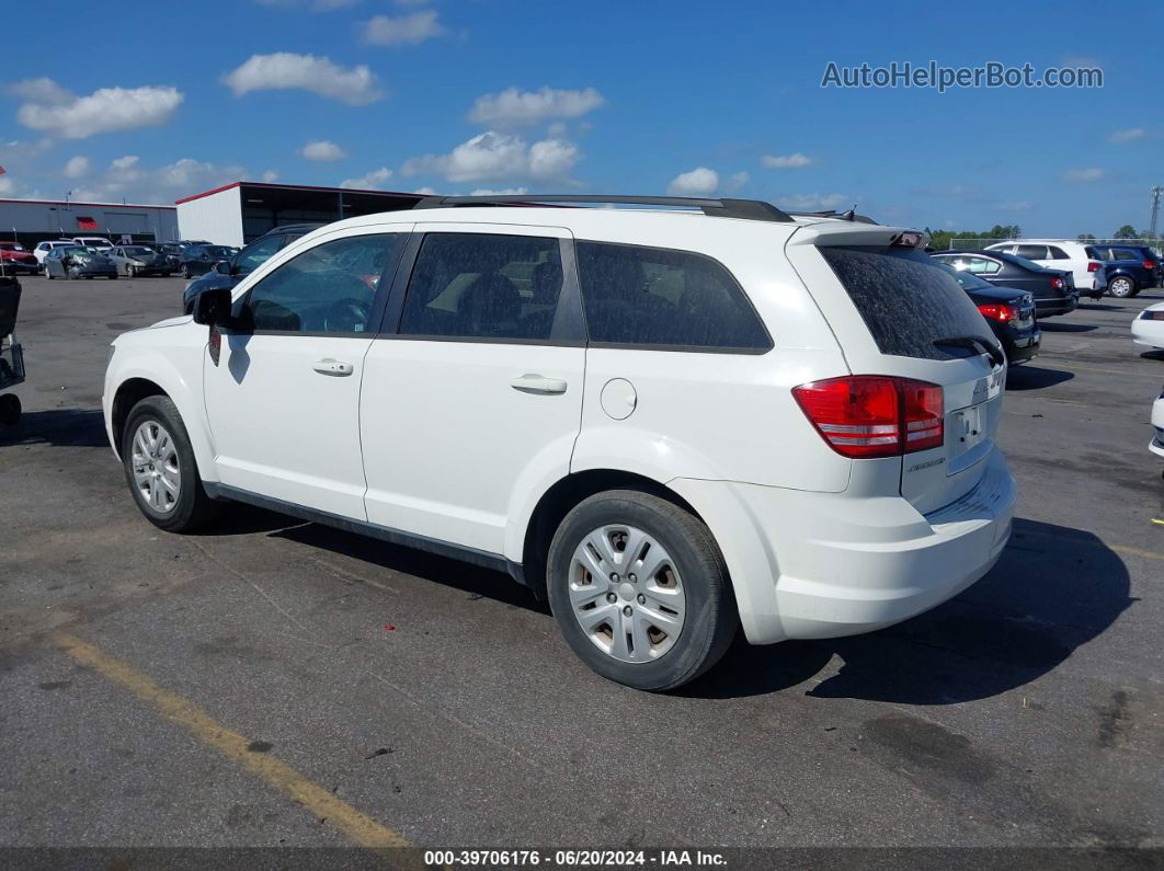 2016 Dodge Journey Se White vin: 3C4PDCAB5GT215522