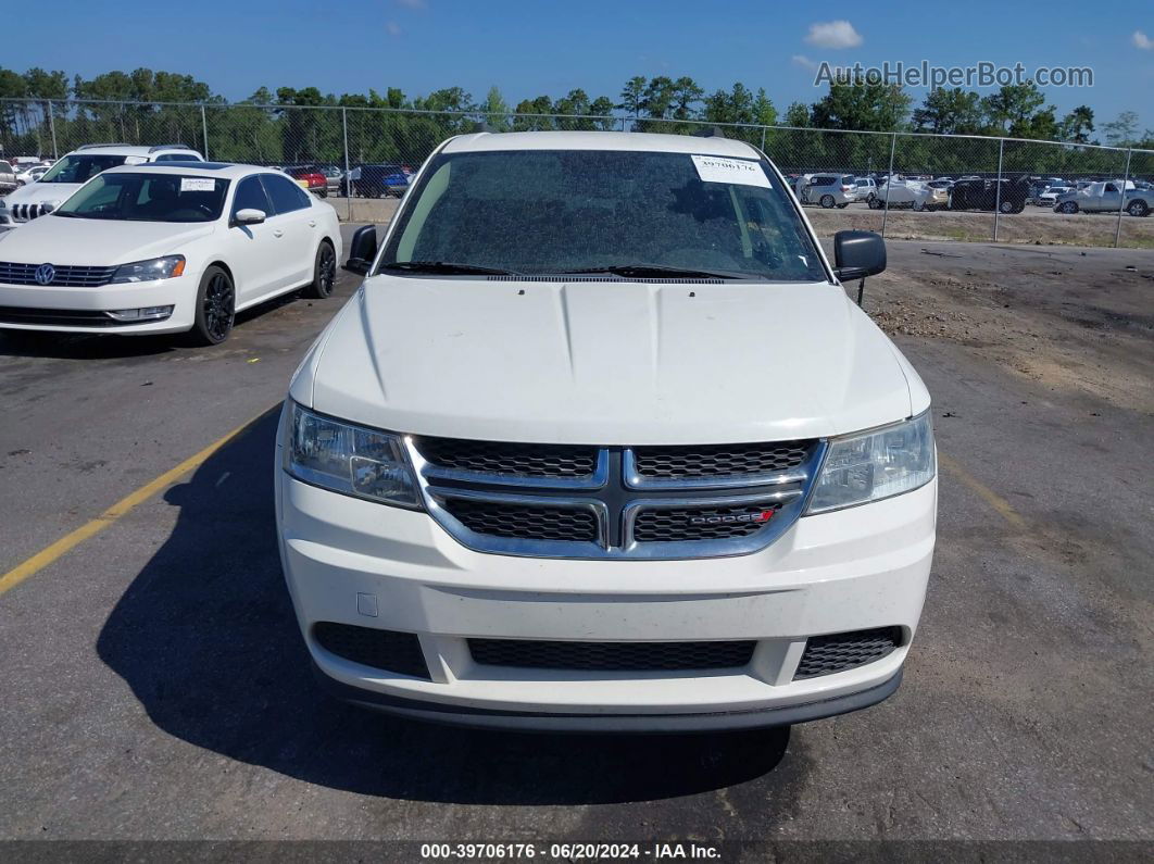 2016 Dodge Journey Se White vin: 3C4PDCAB5GT215522