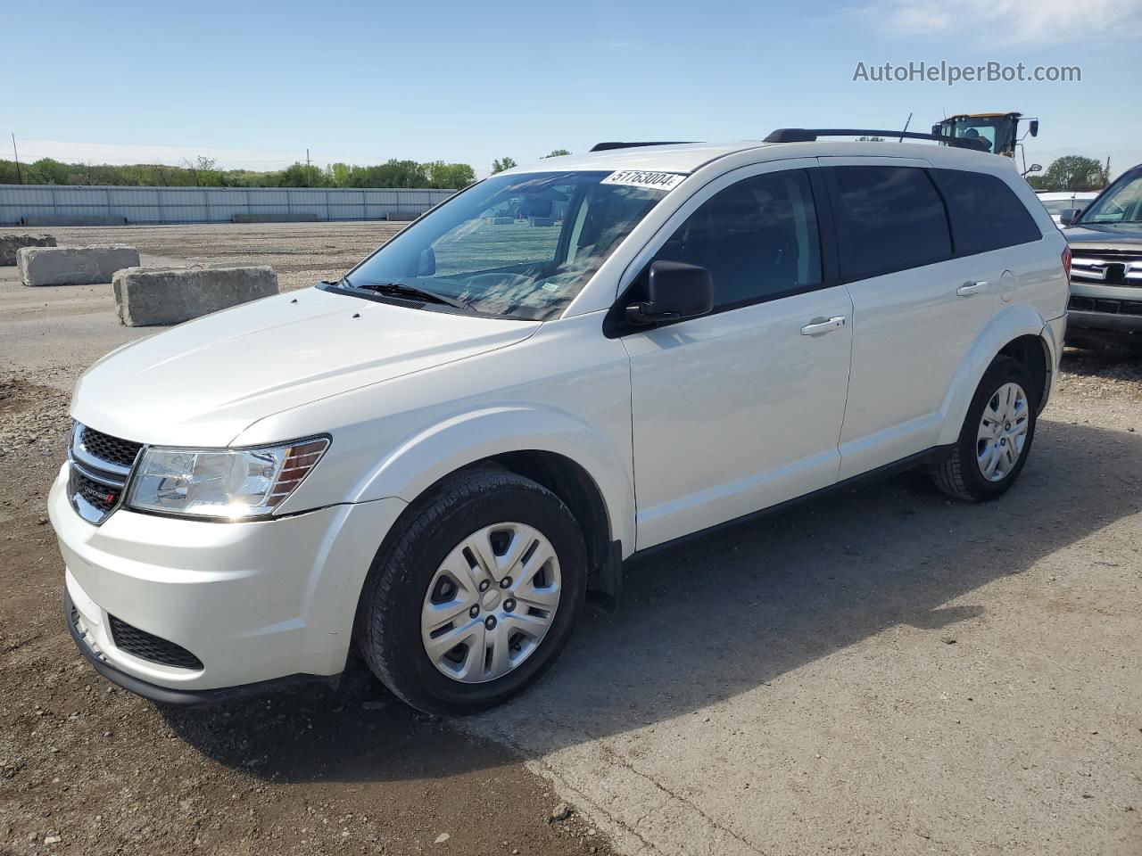 2017 Dodge Journey Se White vin: 3C4PDCAB5HT538681