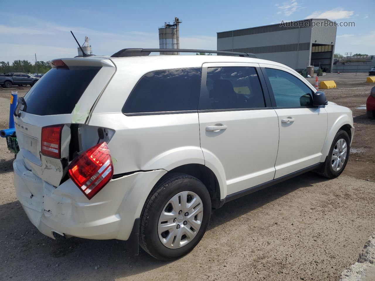 2017 Dodge Journey Se White vin: 3C4PDCAB5HT538681