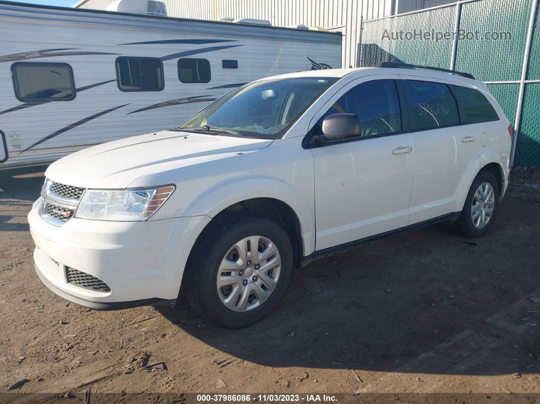 2017 Dodge Journey Se White vin: 3C4PDCAB5HT558641