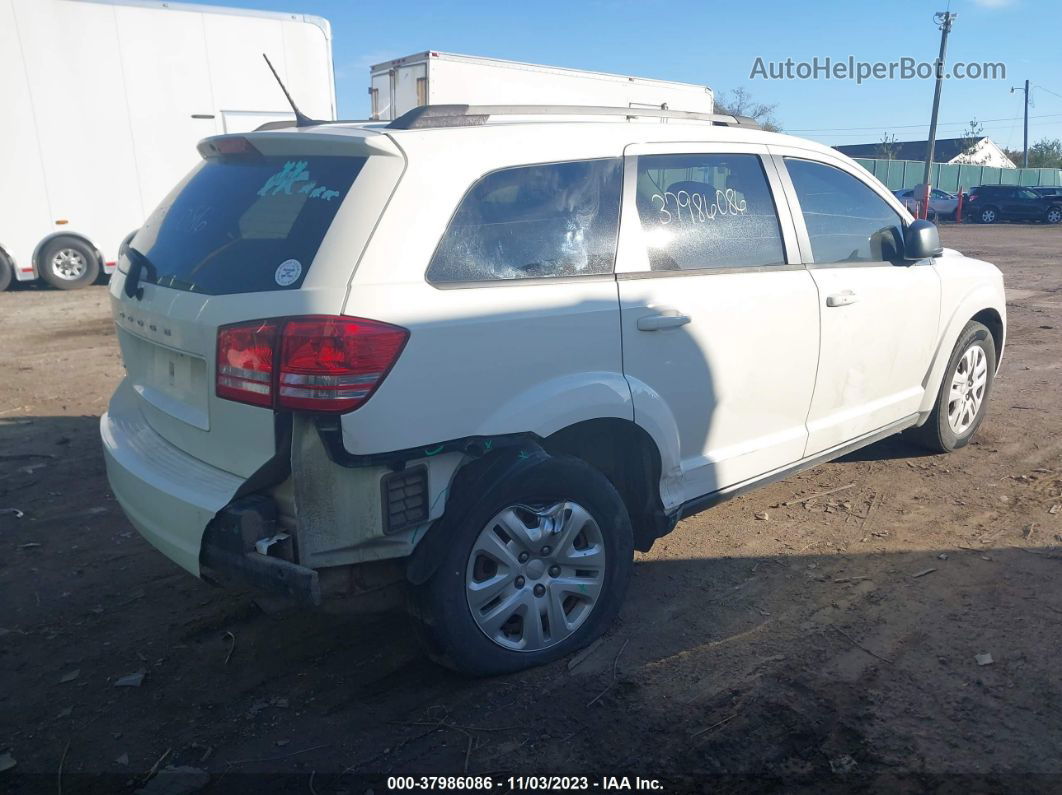 2017 Dodge Journey Se White vin: 3C4PDCAB5HT558641