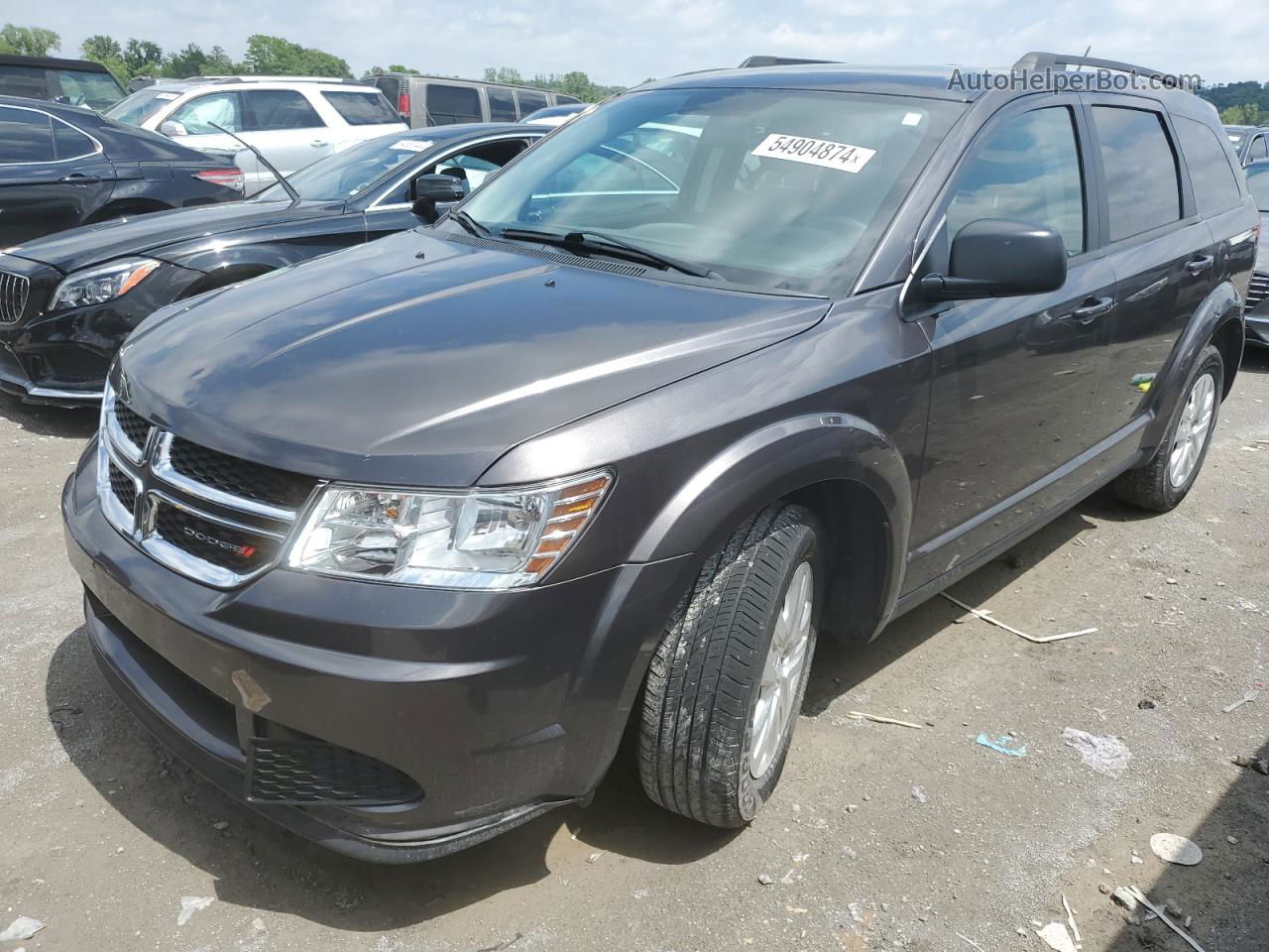 2017 Dodge Journey Se Gray vin: 3C4PDCAB5HT601567