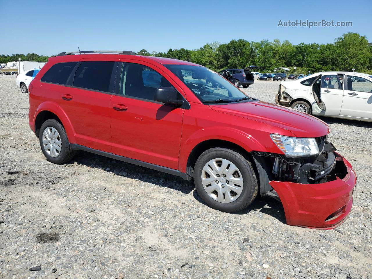 2017 Dodge Journey Se Red vin: 3C4PDCAB5HT626792