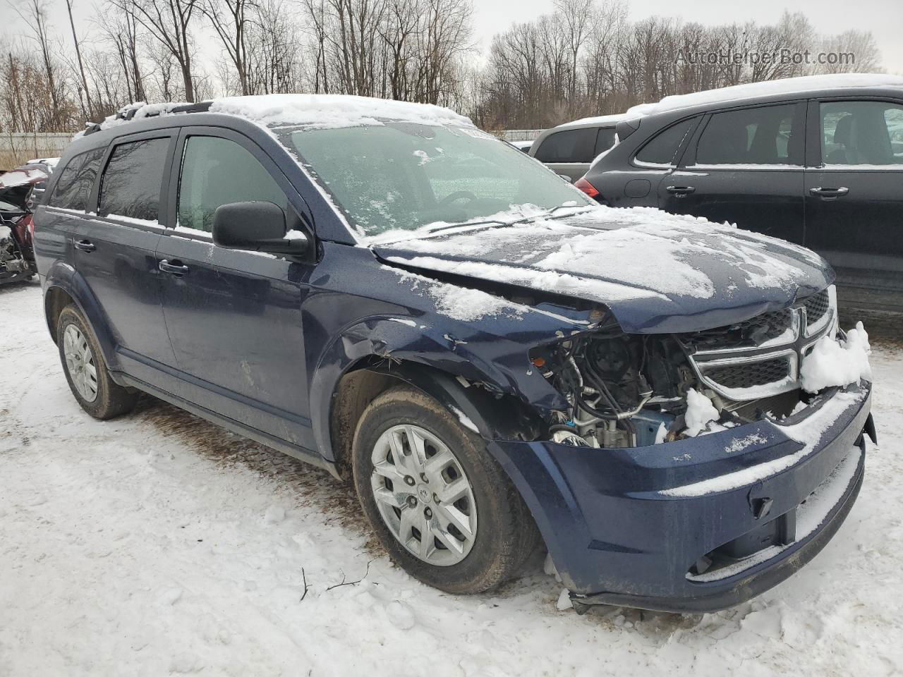 2017 Dodge Journey Se Синий vin: 3C4PDCAB5HT638294