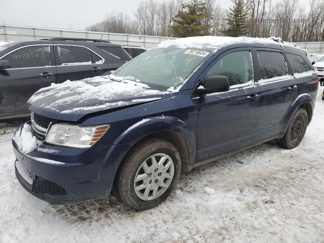 2017 Dodge Journey Se Синий vin: 3C4PDCAB5HT638294