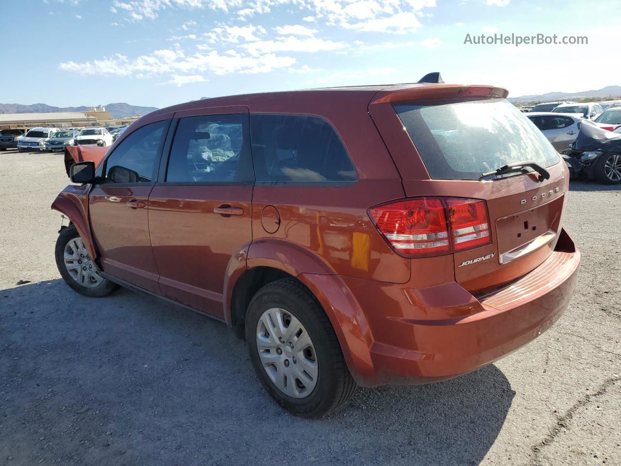 2014 Dodge Journey Se Orange vin: 3C4PDCAB6ET136793