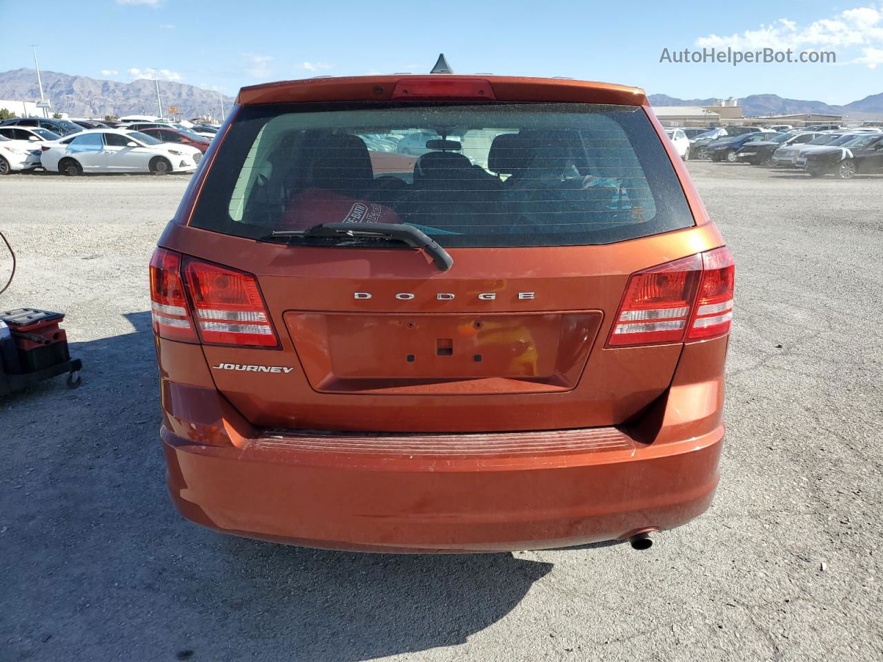 2014 Dodge Journey Se Orange vin: 3C4PDCAB6ET136793