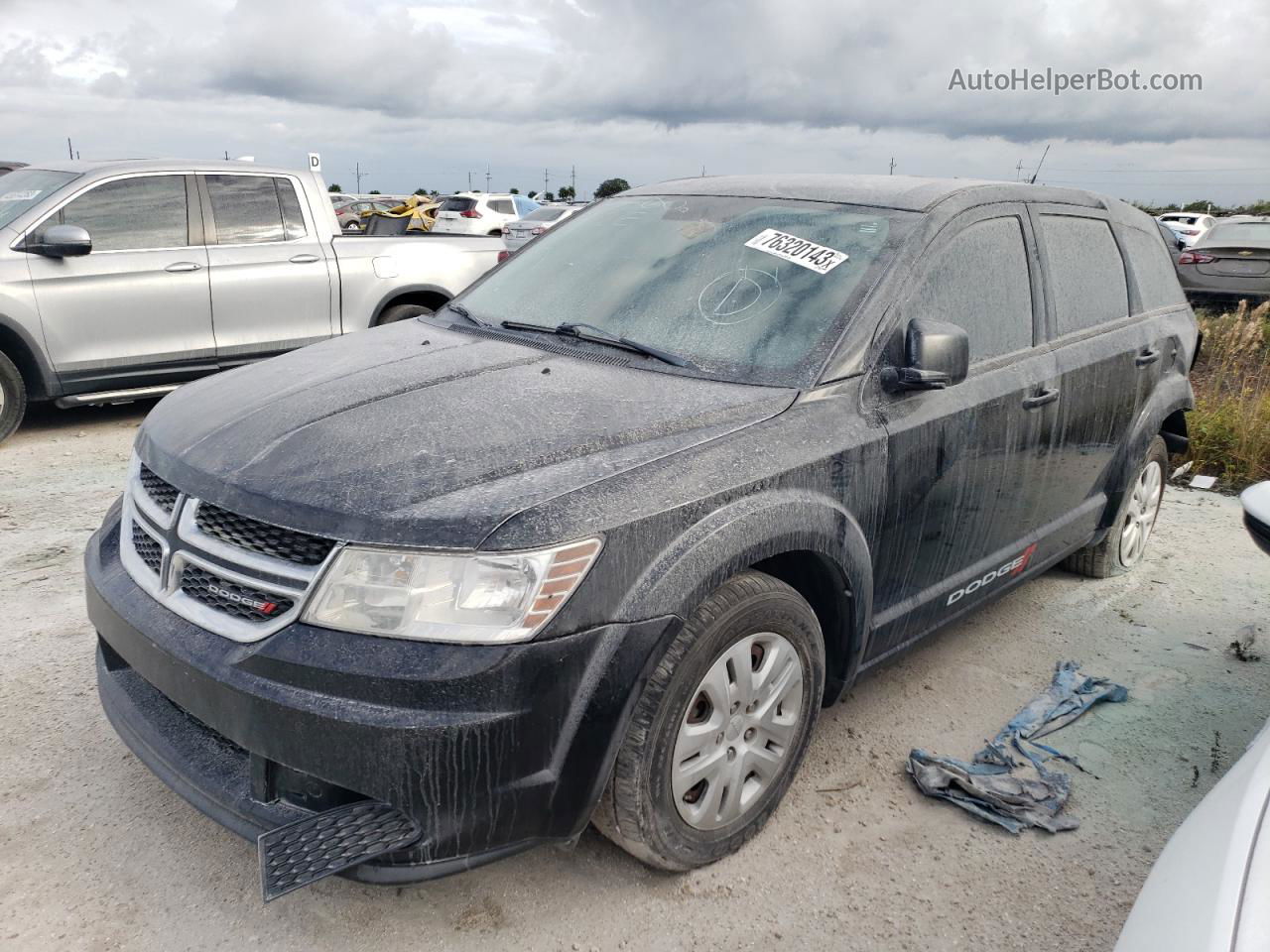 2014 Dodge Journey Se Black vin: 3C4PDCAB6ET216613