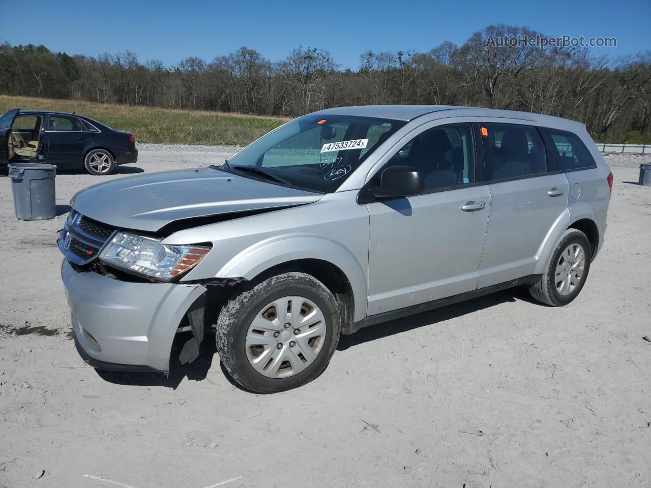 2014 Dodge Journey Se Silver vin: 3C4PDCAB6ET278139