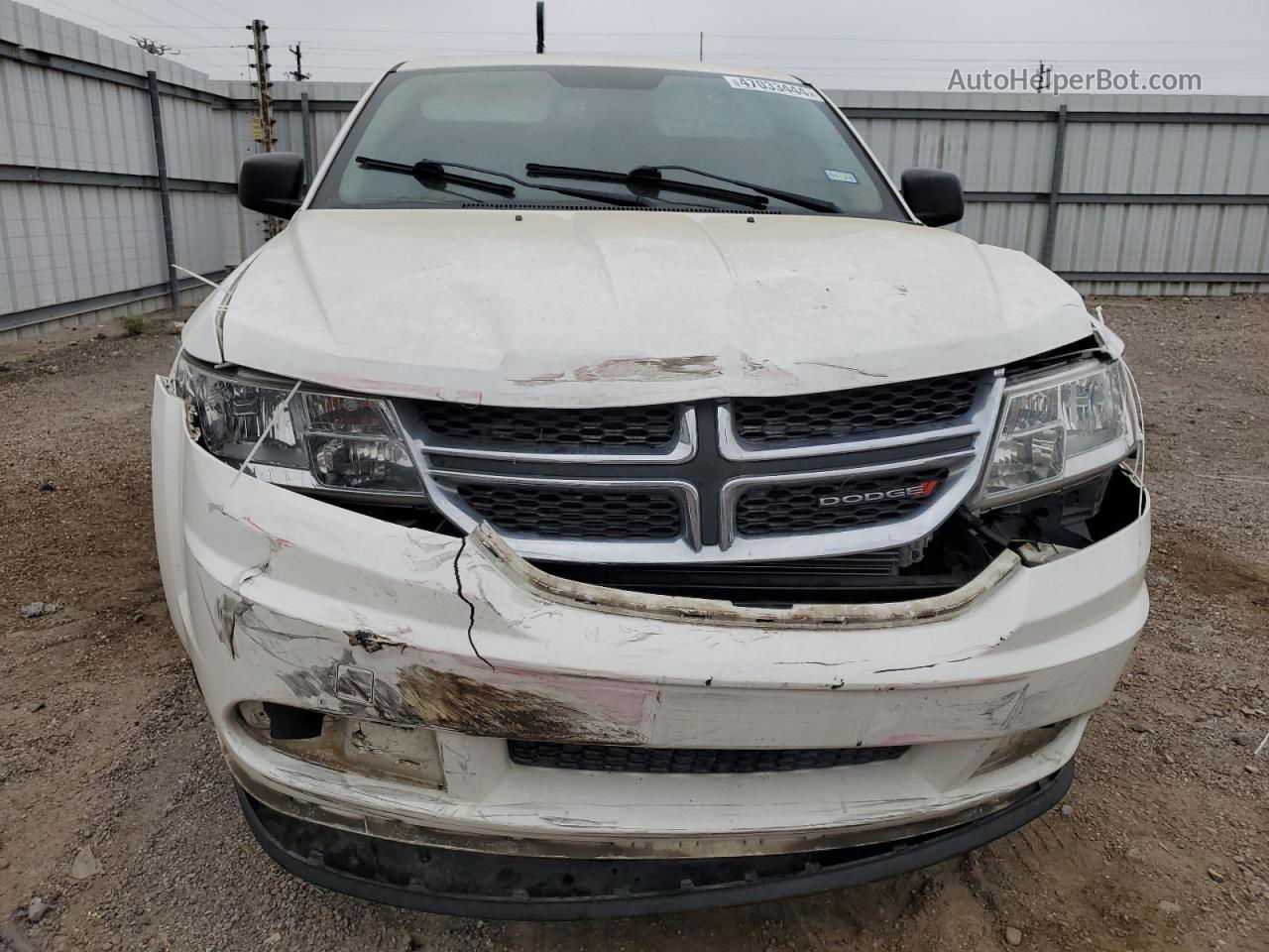 2014 Dodge Journey Se White vin: 3C4PDCAB6ET310992