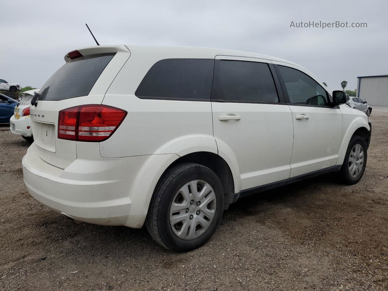 2014 Dodge Journey Se White vin: 3C4PDCAB6ET310992