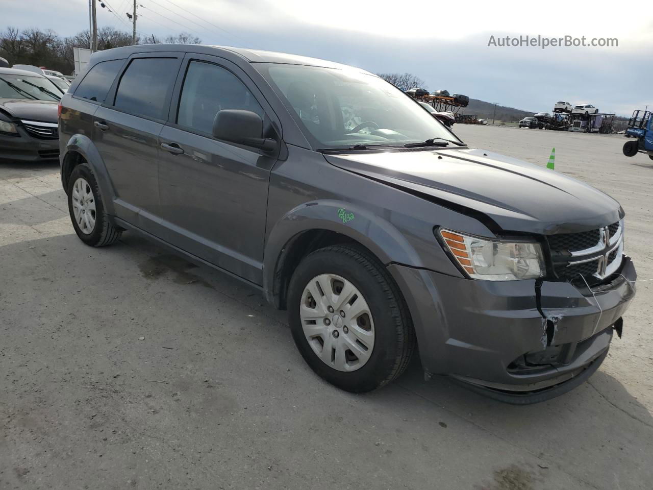 2015 Dodge Journey Se Gray vin: 3C4PDCAB6FT506724