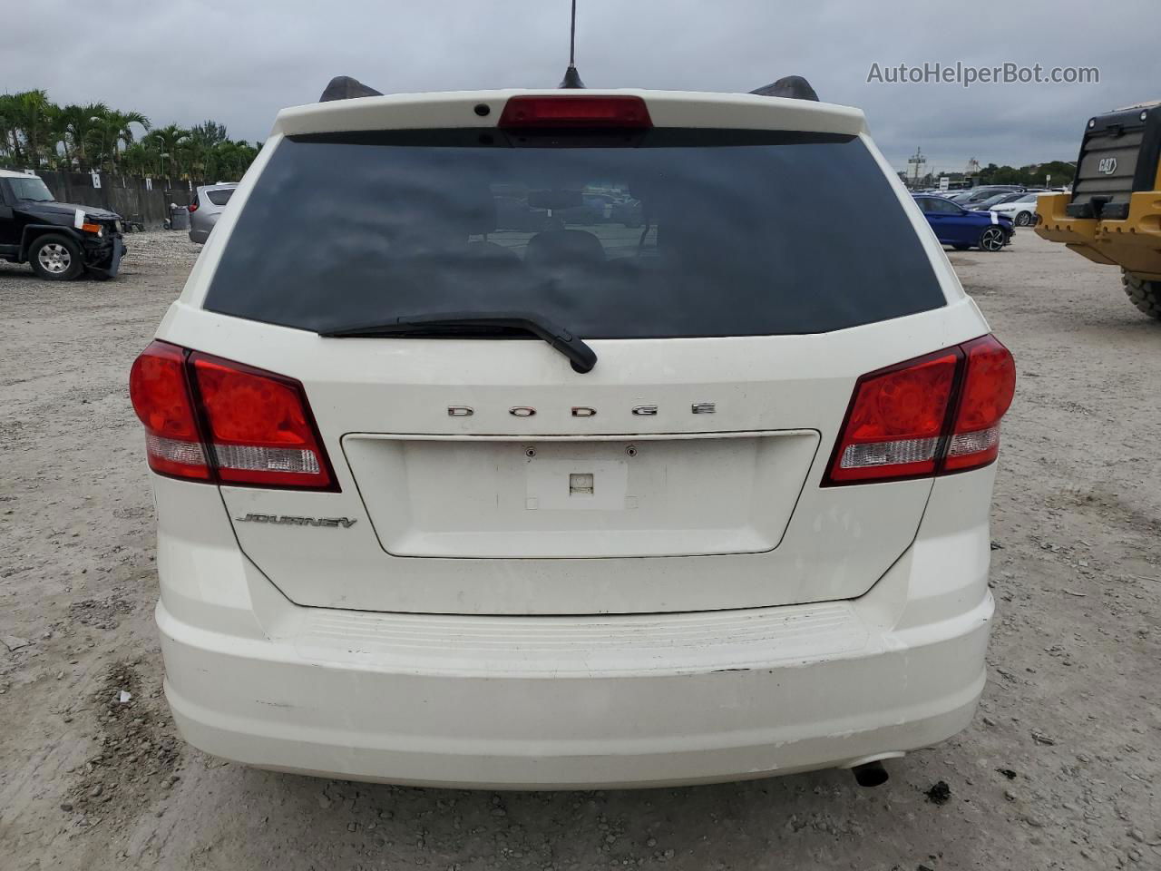 2015 Dodge Journey Se White vin: 3C4PDCAB6FT565434