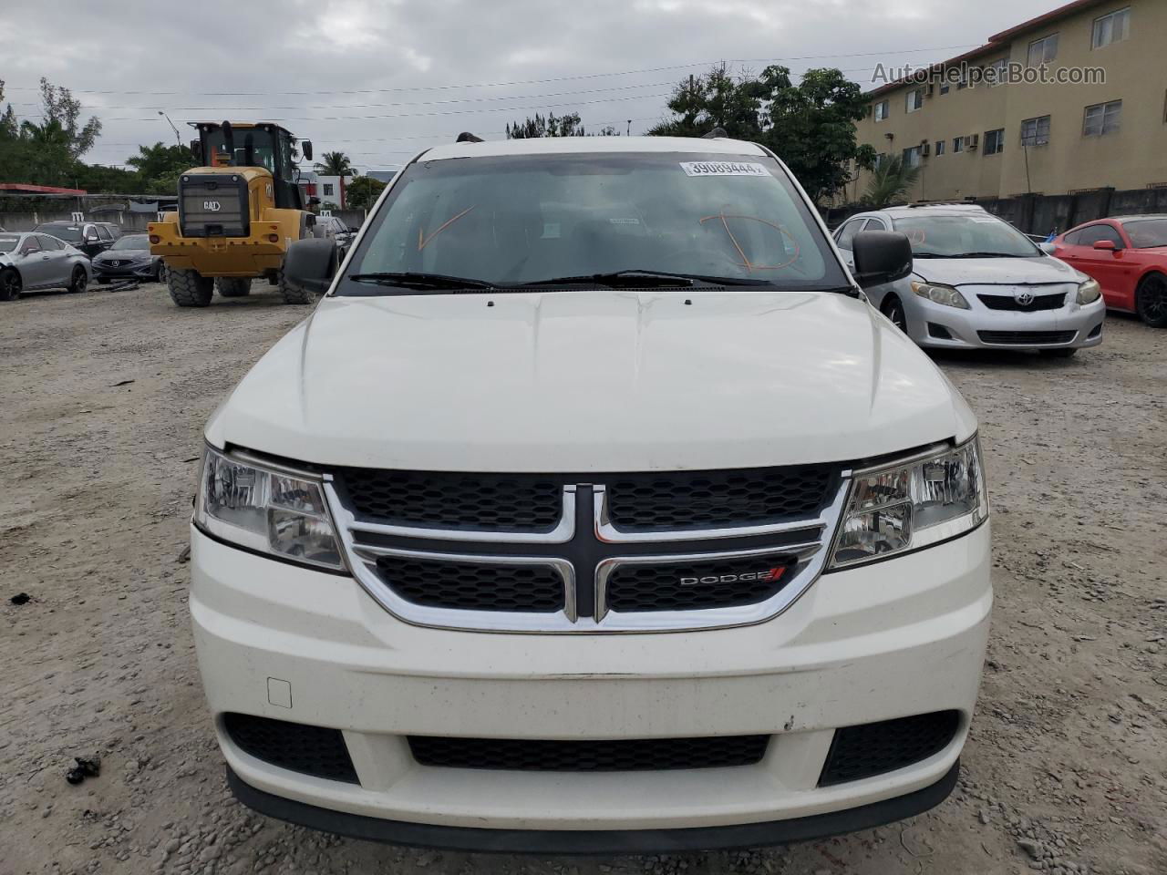 2015 Dodge Journey Se White vin: 3C4PDCAB6FT565434