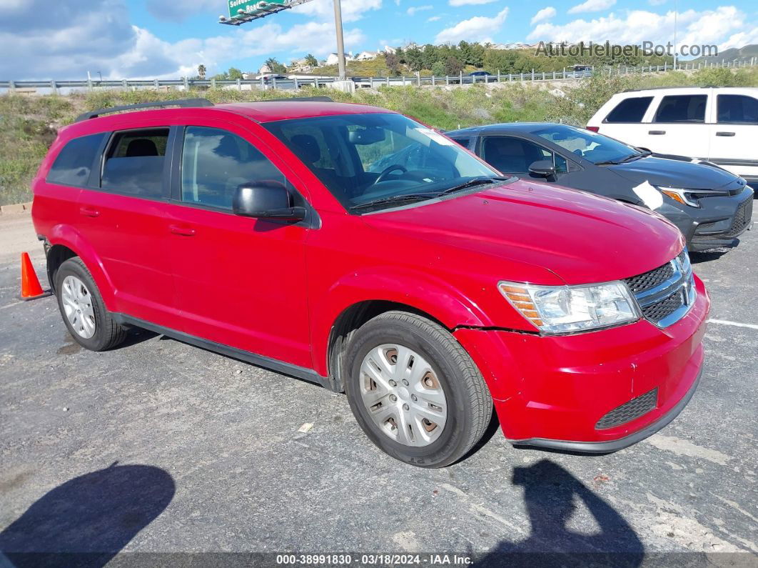 2016 Dodge Journey Se Красный vin: 3C4PDCAB6GT140054